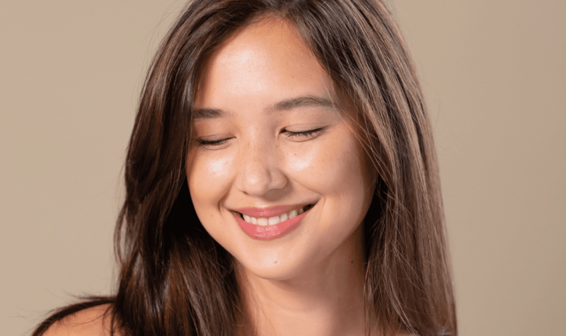 shining and young skin