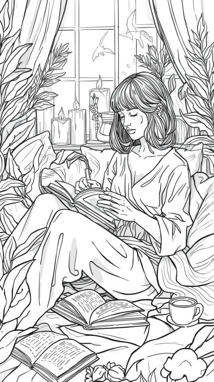 coloring book stress relief