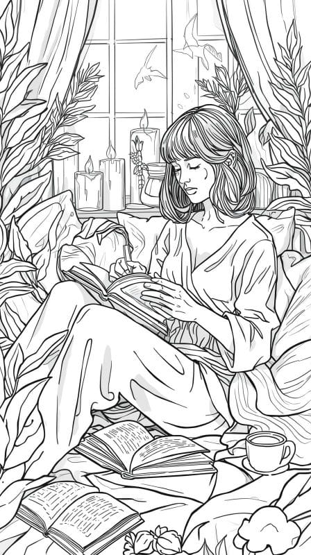 coloring book stress relief